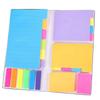 Business Notebook Planner Adhesive Note Set Colorful Adhesive Note Dotted Lined & Blank Pages for Office School Travel