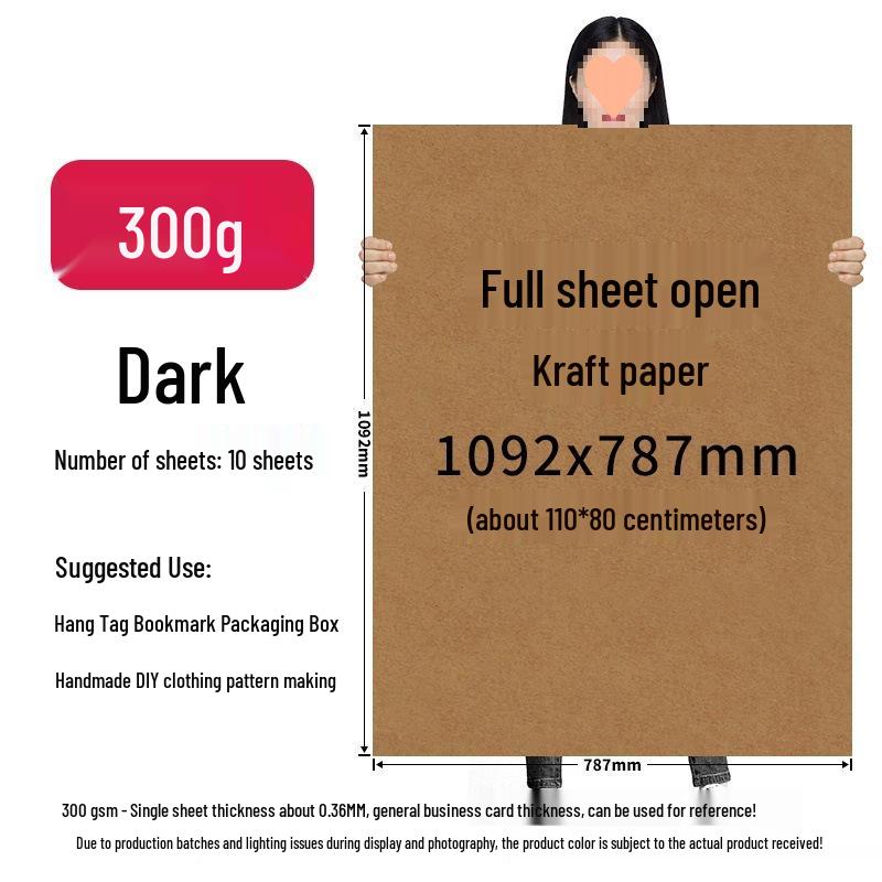 Brown Kraft Cardboard Sheet for Pattern Making, Drafting, Drawing, and Fine Arts