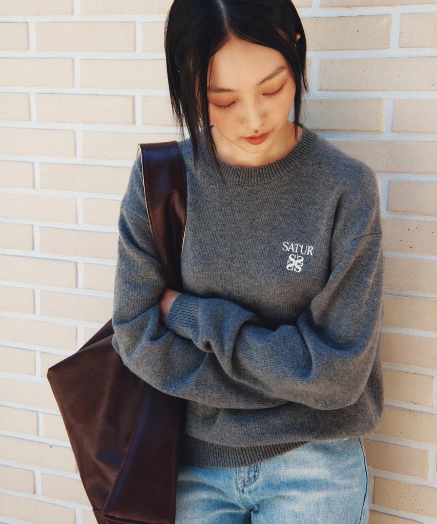 Seteo Lauren Classic Logo Knit Charcoal