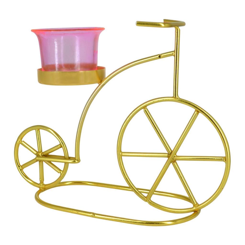 Decorative Candle Holder Stand, Festive Decor, Home Decoration Items for Living Room, Votive Glass Cycle Tealight Candle Holder, Christmas Decorations