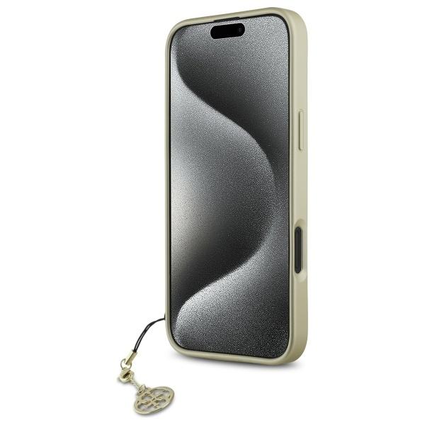 Guess Guhcp16Sgf4Gbr Iphone 16 6.1      Brązowy/Brown Hardcase 4G Charms Collection