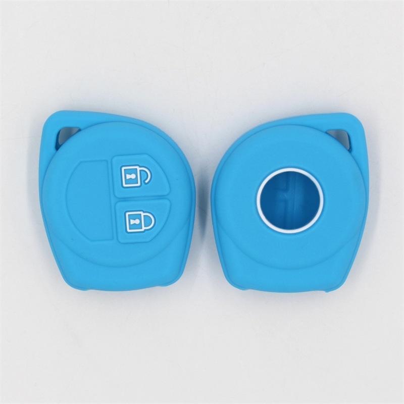 2 Button Silicone Key Case Remote FOB Protector Holder For Suzuki Baleno SX4 Grand Vitara Jimny Liana Ignis Esteem