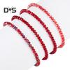 4Pcs/Set Beach Bracelet Fine Workmanship Non-Fading Stacked Bracelet Faux Crystal Versatile Bracelet for Daily Wear