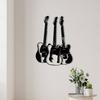 Handmade Metal Guitar Wall Art, 3D Line Art Decor, Music Instrument Sculpture for Home, Unique Gift for Musician