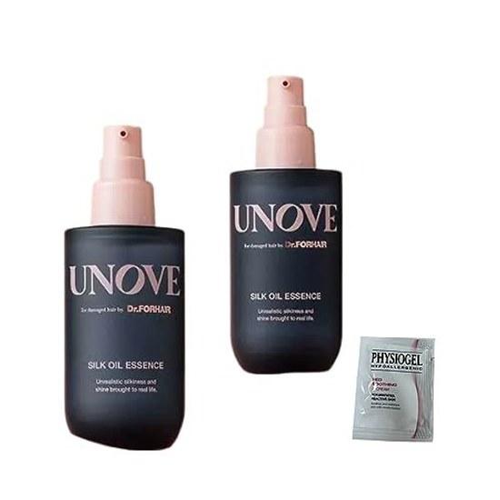 UNOVE 11 Anobu Silk Oil Essence Double Set (70ml + 70ml) Physio Gel Red Sliding Sample 5ml Korean Cosmetics Hair Care