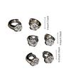 Adjustable Zircon Hoop Earrings Round Jewelry New Piercing Shiny Ear Buckles  Banquet