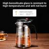 High borosilicate glass brewing teapot household one-click filter brewing tea cup tea separation glass pot tea set