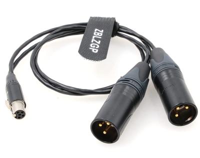 ZBLZGP Ambient Recording TA5F - Double 3-pin XLR Male Adapter Cable