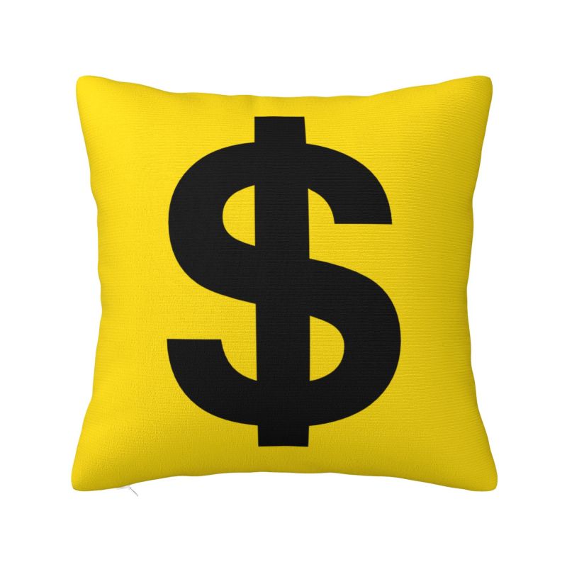 Money Cash Print Throw Pillow Case Decoration 3D Print Dollar Bill Sofa Chair Cushion Cover Polyester Cozy Pillowcase Dakimakura