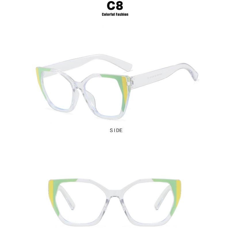Women's Glasses, Fashionable Cat-eye Large-frame Glasses.