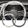 Car Suede Carbon Fiber Leather Steering Wheel Cover Non-slip for Leon 1 2 3 Ateca Ibiza 6J Toledo Exeo Cordoba FR MK3