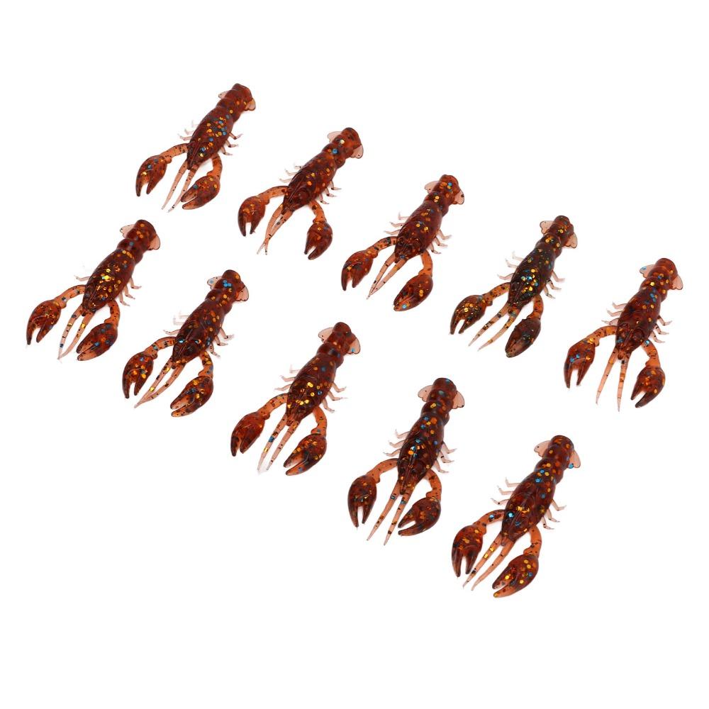 20PCS Soft Crawdad Bait 5.5cm Artificial Lure Durable Fishing Lure  Bass Fishing