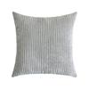 Supersoft Corduroy Cushion Cover Solid Striped Throw Pillow Covers Decorative Pillow Case for Sofa Bed Living Room Decoration