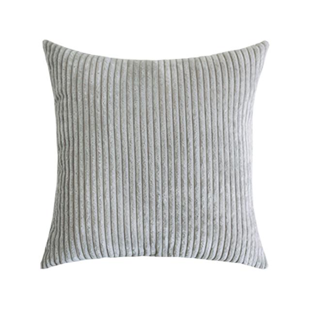 Supersoft Corduroy Cushion Cover Solid Striped Throw Pillow Covers Decorative Pillow Case for Sofa Bed Living Room Decoration