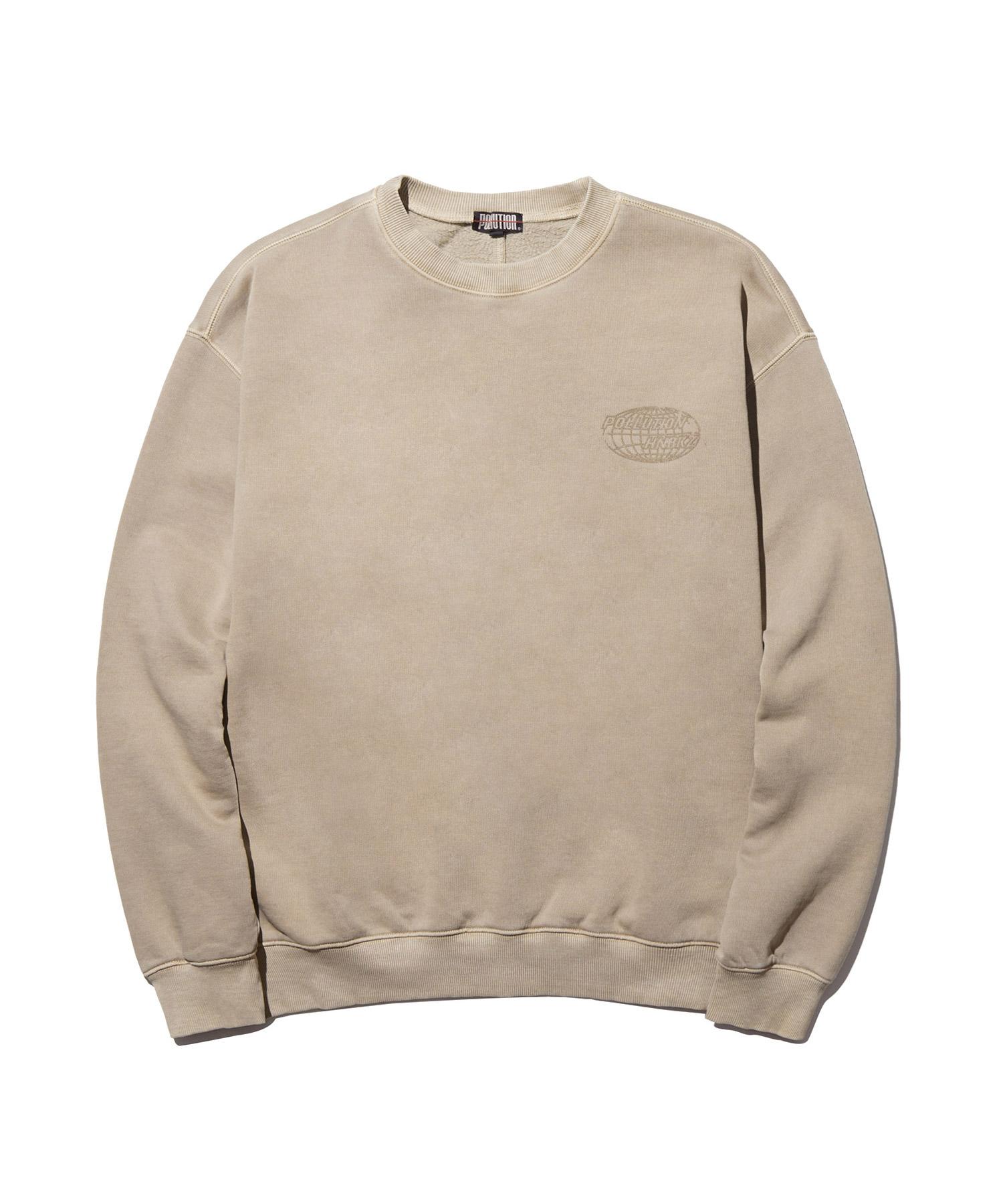 Pollution Pigment Dye Back Seam Crewneck Burnt Tan (Hsrawss301_Brtn) S