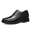 Men's Leather Cross-Strap Height-Increasing Shoes, 8CM Elevation, Stylish Formal/Casual, Large Size, Wedding-Ready