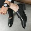 New Brand Classic Office Business Slip-on Men's Shoes LuxuryFashion Elegant Formal Wedding Oxford Shoes for Men