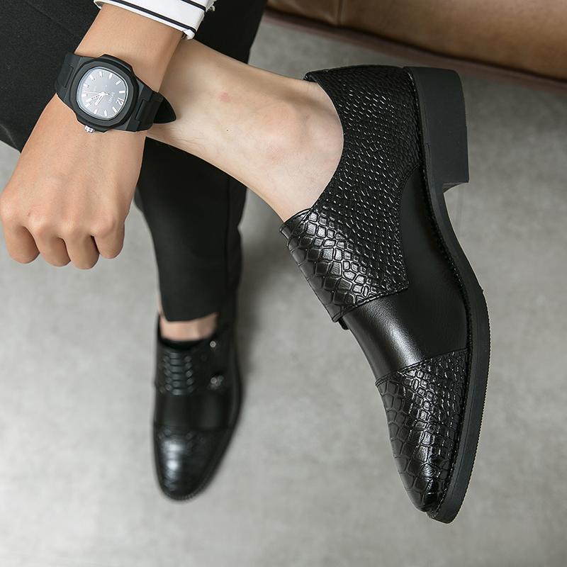 New Brand Classic Office Business Slip-on Men's Shoes LuxuryFashion Elegant Formal Wedding Oxford Shoes for Men