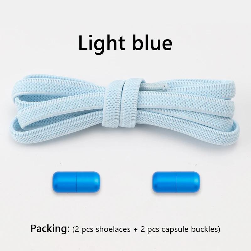1 Pair Flat Shoe Laces for Sneakers Elastic Shoelaces Without Tie Convenient Quick On And Off Lazy Shoelace Accessories