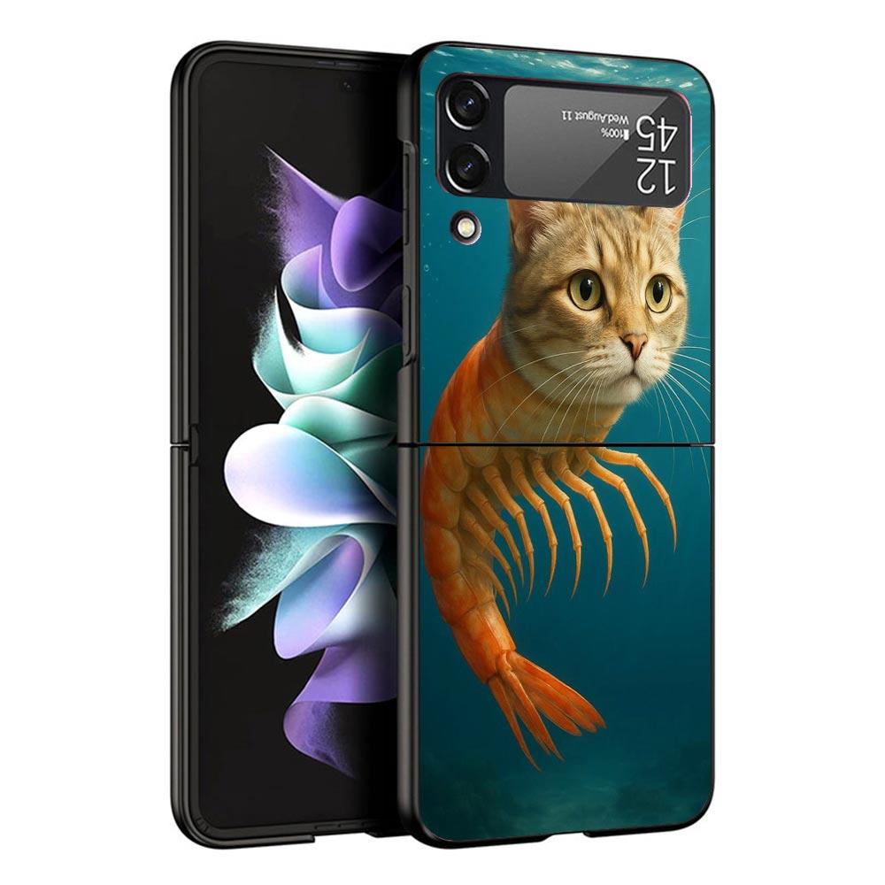 

Italian Brainrot Animals Black Phone Case For Samsung ZFlip7 ZFlip6 ZFlip5 ZFlip4 ZFlip3 5G Hard Protective Galaxy Z Flip 3 4 5 Samsung Z Flip 5