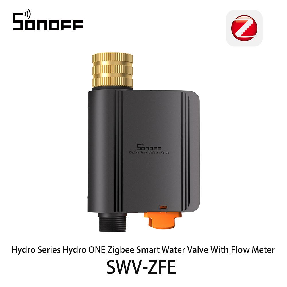 SONOFF SWV-ZFE Hydro Series Hydro ONE Zigbee Smart Water Valve With Flow Meter SWV Dual Communication Modes Water Data Insights SWV-ZFE