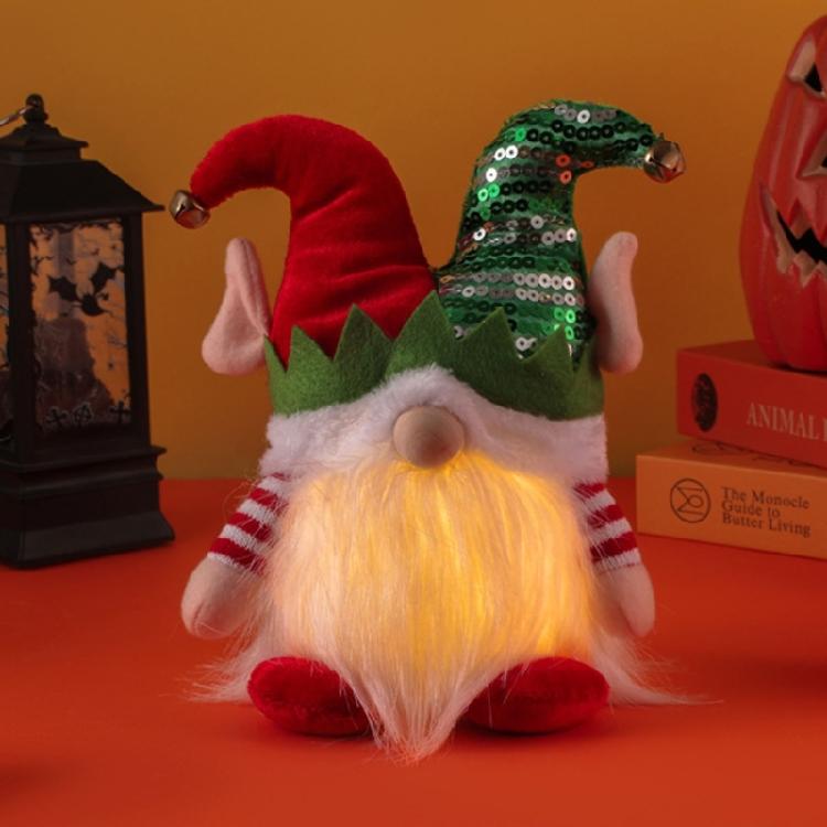 Christmas Gnomes Plush Decorations Glowing Swedish Tomtes Ornament for Holiday
