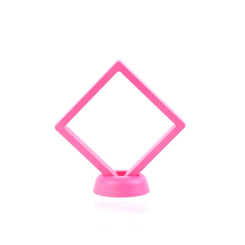 Colorful 3D Floating Picture Frame Shadow Box Jewelry Display Stand Ring Pendant Holder Protect Jewelry Stone Presentation Case
