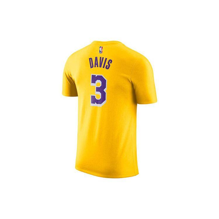 Nike Basketball Jersey Davis No. 3 US Edition Men Tops Yellow BQ1540-744