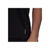 Adidas Letter Print Round Neck Breathable Loose Running Training Short Sleeve T-Shirt Men Tops Black GU0285