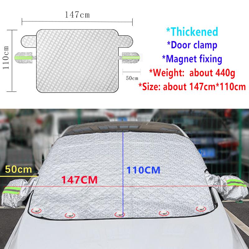 Winter Car Snow Cover For Volkswagen VW Polo Mk5 2010~ Skoda Rapid Vento Ameo 6R 6C 61 Front Windshield Sunshade Accessories