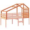 Kids  Bed Canopy Wax Brown 188 X 97 X 113 Cm Solid Pine Wood