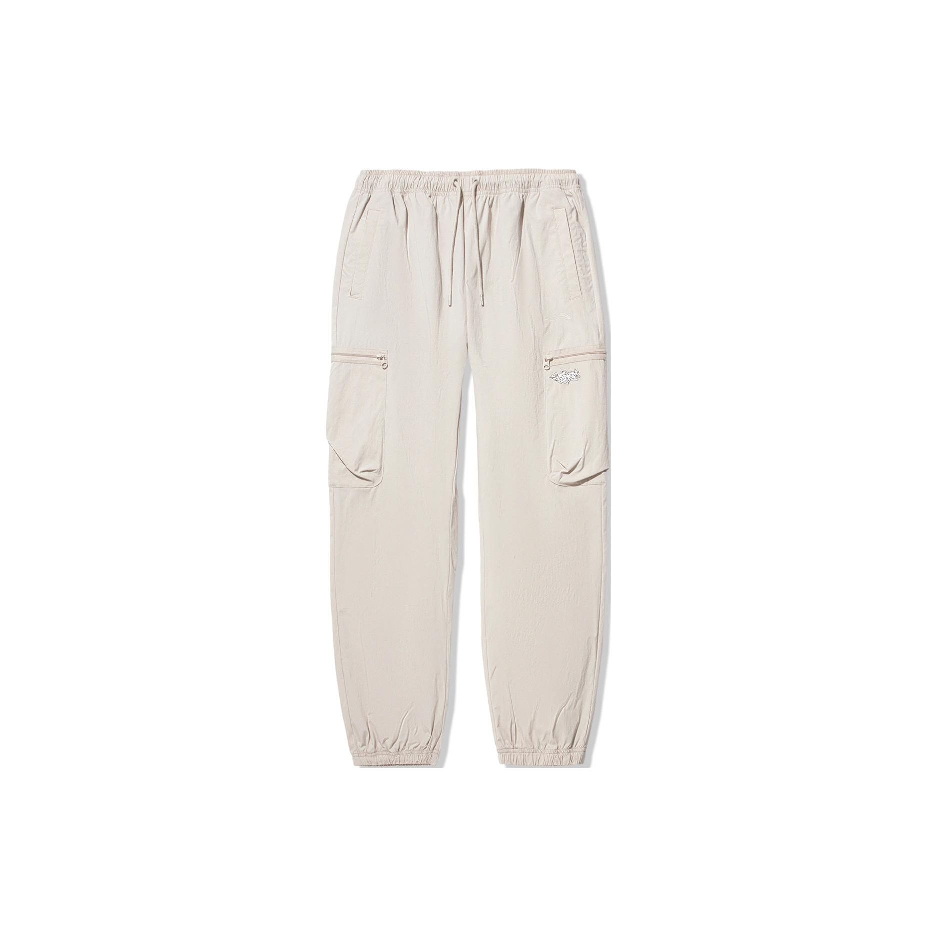 

Li Ning Однотонные вязаные спортивные брюки свободного кроя Мужские низы Мика-Серый AYKU157-3 M