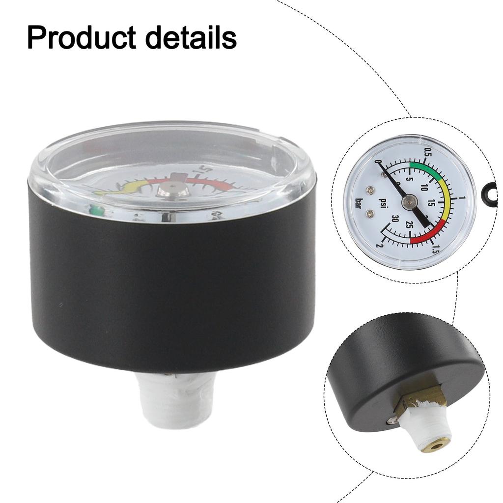 1Set Pressure Gauge With O-Ring For Intex 11224 14 16Inch Sand Filter Pumps Pool Equipment Parts Pressure Measuring Instruments