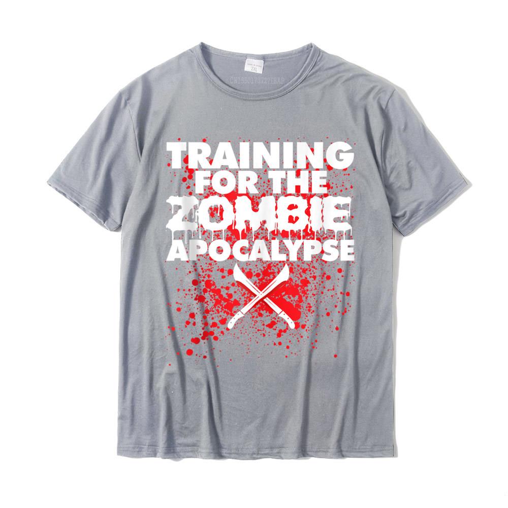 

Training for the Zombie funny Zombie Harajuku Fashionable Summer Tops & Tees Cotton T Shirt for Unisex Europe S