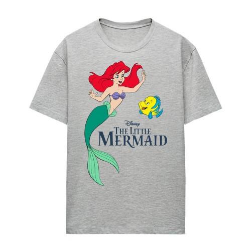 The Little Mermaid Womens/Ladies Ariel & Flounder Heather T-Shirt