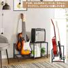 VINAEMO Guitar Stand 2 Includes Guitar Amp Acoustic Guitar Bass Electric Guitar Universal Display Adjustable Guitar Durable Large Capacity Storage for