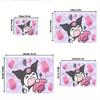 1pc Sanrio Kuromi Mermaid Printed Office Carpet Rectangle Rug Under The Table,Perfect Room Decor for Living Room, Bedroom, Kitchen, Non-slip Floor Mat