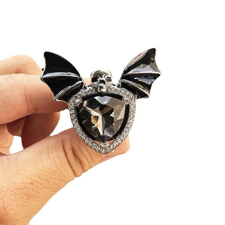 Skull Car Bat Perfume Clip Alloy Rhinestone Vent Air Freshener Car Interior