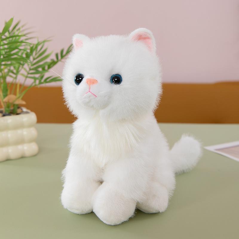 The New Simulated Sitting Kitten Will Call a Doll, Plush Toy with Movement Doll, and Children Accompany the Doll Doll.