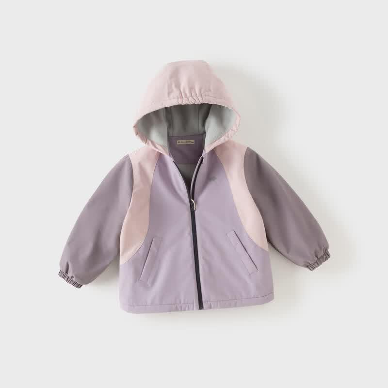 DAVE&BELLA Kids' 3-in-1 Waterproof Windproof Hooded Jacket