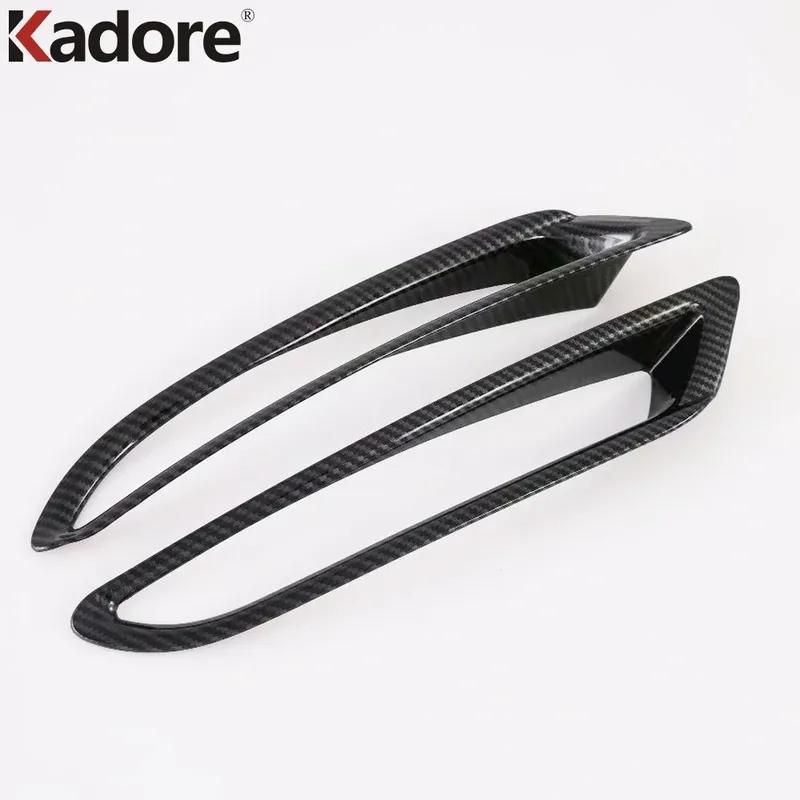 For Mazda 3 Axela -   2024 2025 Carbon Car Rear Fog Light Lamp Cover Trim Tail Foglight Bezel Trims Accessories