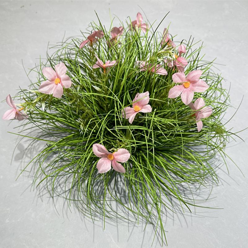 Artificial Grass Ball Ornament for Indoor Landscaping and Photography 