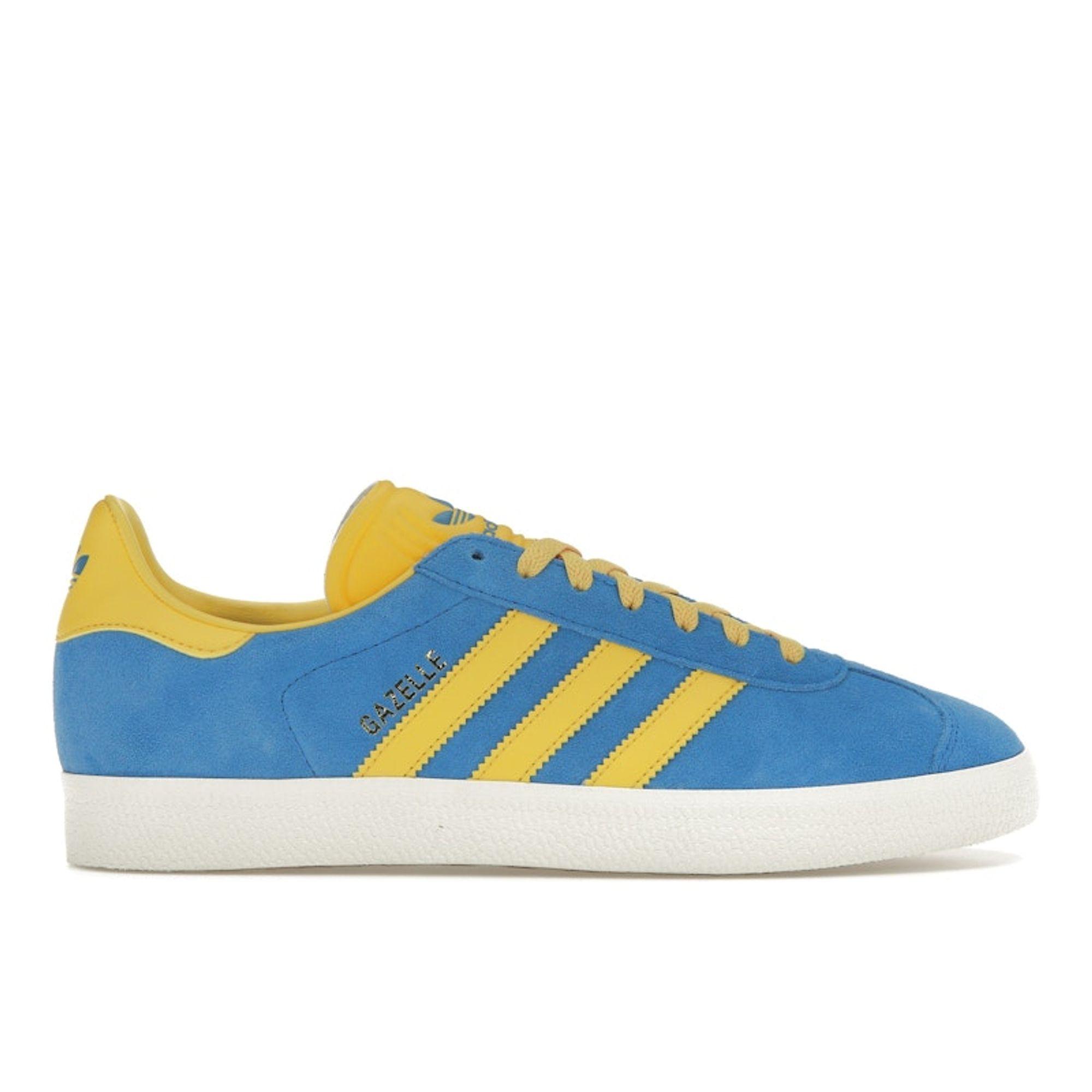 

Adidas Gazelle Blue Bold Gold Men Sneakers Pantone Core-White GY7373 42⅔