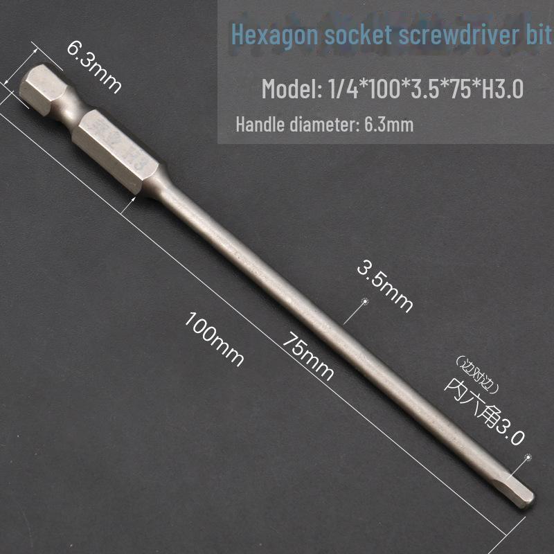 Bangye S2 Stahl Magnetischer Sechskant-Druckluftschraubendreher-Bohrer-Set 1,5–6 mm