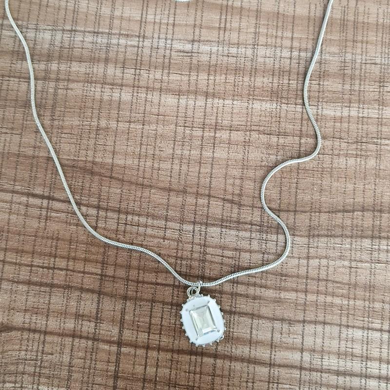 Korean Trend Gentle Temperament Zircon Water Drop Necklace, Cold Wind Simple Super Fairy Girlfriend Collarbone Chain Woman