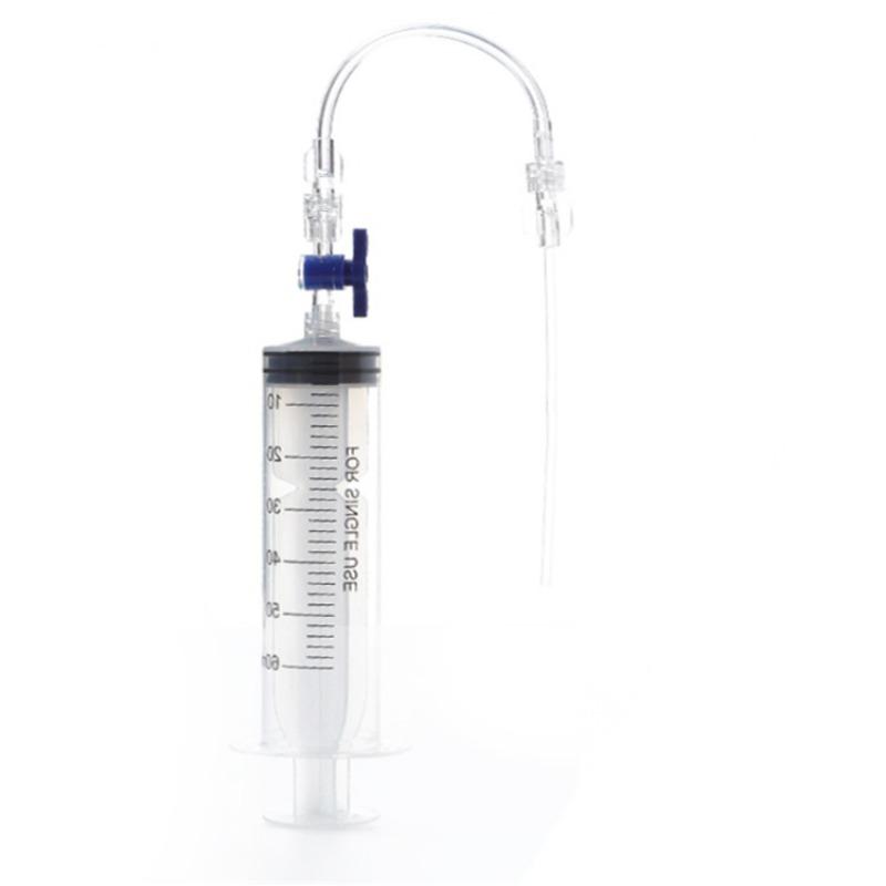 

60 мл Велосипедный бескамерный герметик Шприц Инжектор Комплект Шприц для герметика для шин с инструментом для снятия вставки клапана для ремонта велосипеда Бескамерный клапан 15x15.5cm,Tool синий/белый