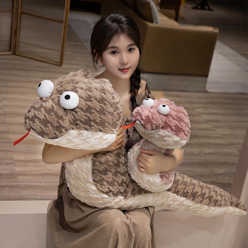 Cartoon Fat Snake Plush Animals Super Soft Dolls Pillow Funny Home Decor Birthday Present Gift for Boy Girl HighQuality