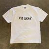 Make Money for Charity 260G Heavy Weight Pure Cotton! No Problem. Funny Print Stylish Loose Short-Sleeved T-shirt
