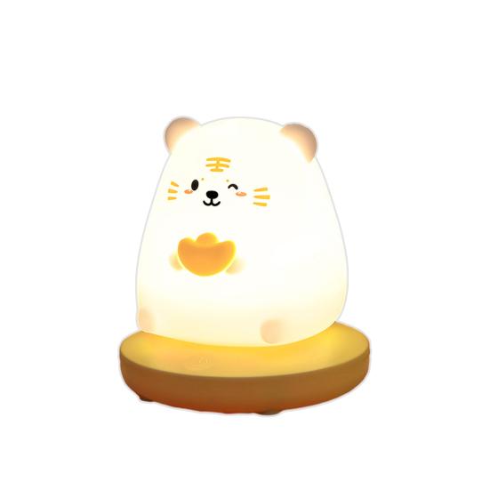 

Ночная мягкая лампа с мультяшными животными, без мерцания, перезаряжаемая ночная лампа с регулируемой яркостью, украшение для ночника Tiger
