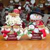 Neue Weihnachtsdekoration Niedliche Puppe Schneemann Ältere Puppe Exquisite Samtpuppe Samtmaterial Weihnachtsmann Geschenk